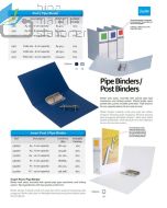 Jual Map berkas arsip Bantex 1391-05 Pipe Binder A4 Capacity 8 cm Grey terlengkap di toko alat tulis