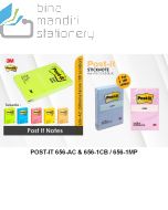 3M Post-it Lengkap murah barang Perlengkapan Kantor 3M Post-it Sticky Note 656-1CB / 656-1MP / 656-ACMB (Cloud Blue