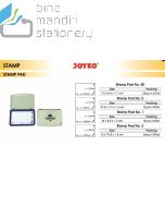 Jual Stamp Pad Joyko No. 0 | No. 00 | No. 1 | No. 2 Bak Bantalan Tinta Stempel/Cap  termurah harga grosir Jakarta